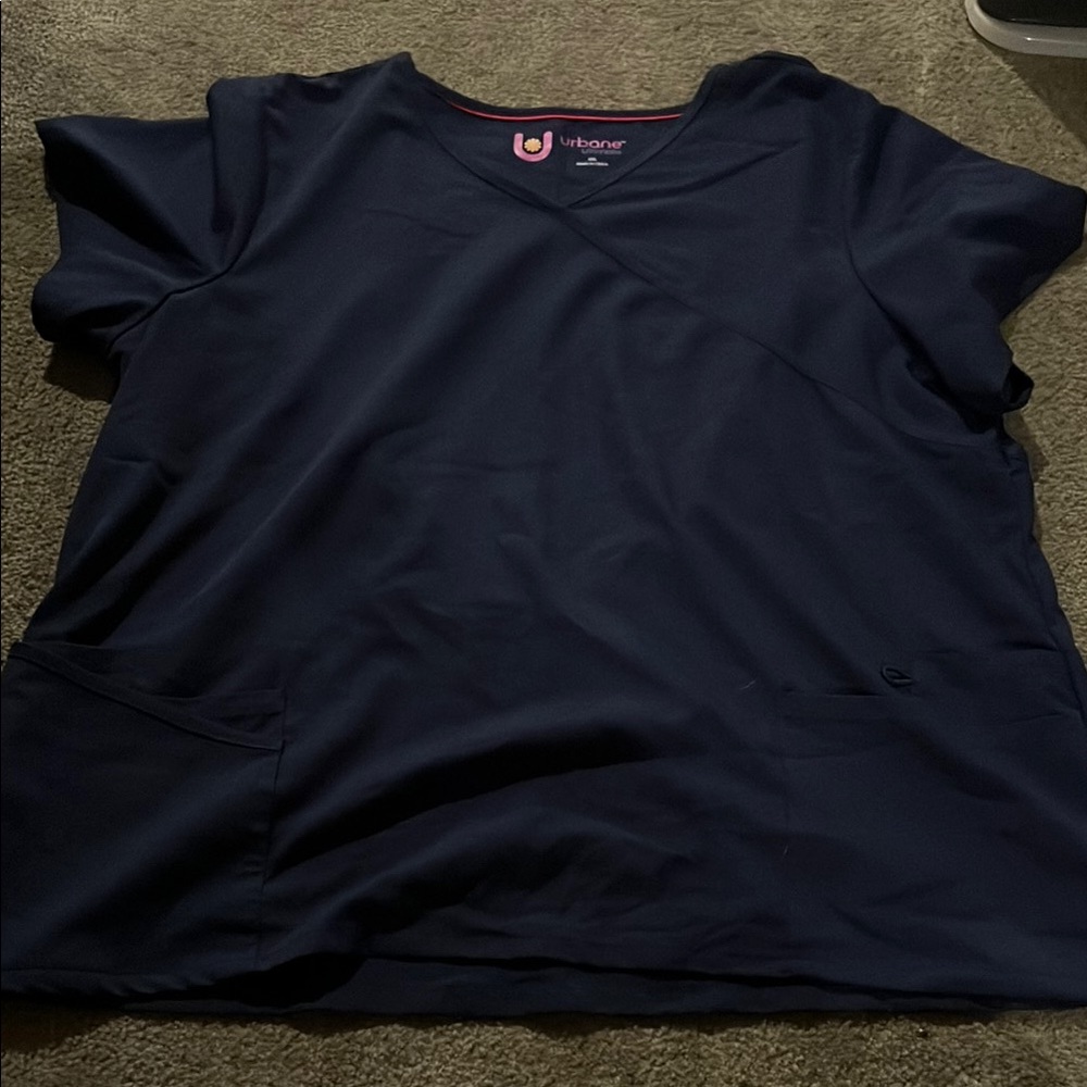 Urbane Ultimate Women’s Navy Scrub Top 2X
